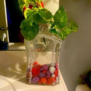 Upcycled vases: one person’s trash becomes another person’s treasure!